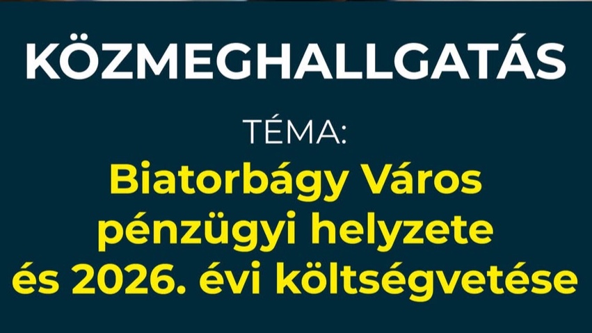 Felhívás - közmeghallgatás