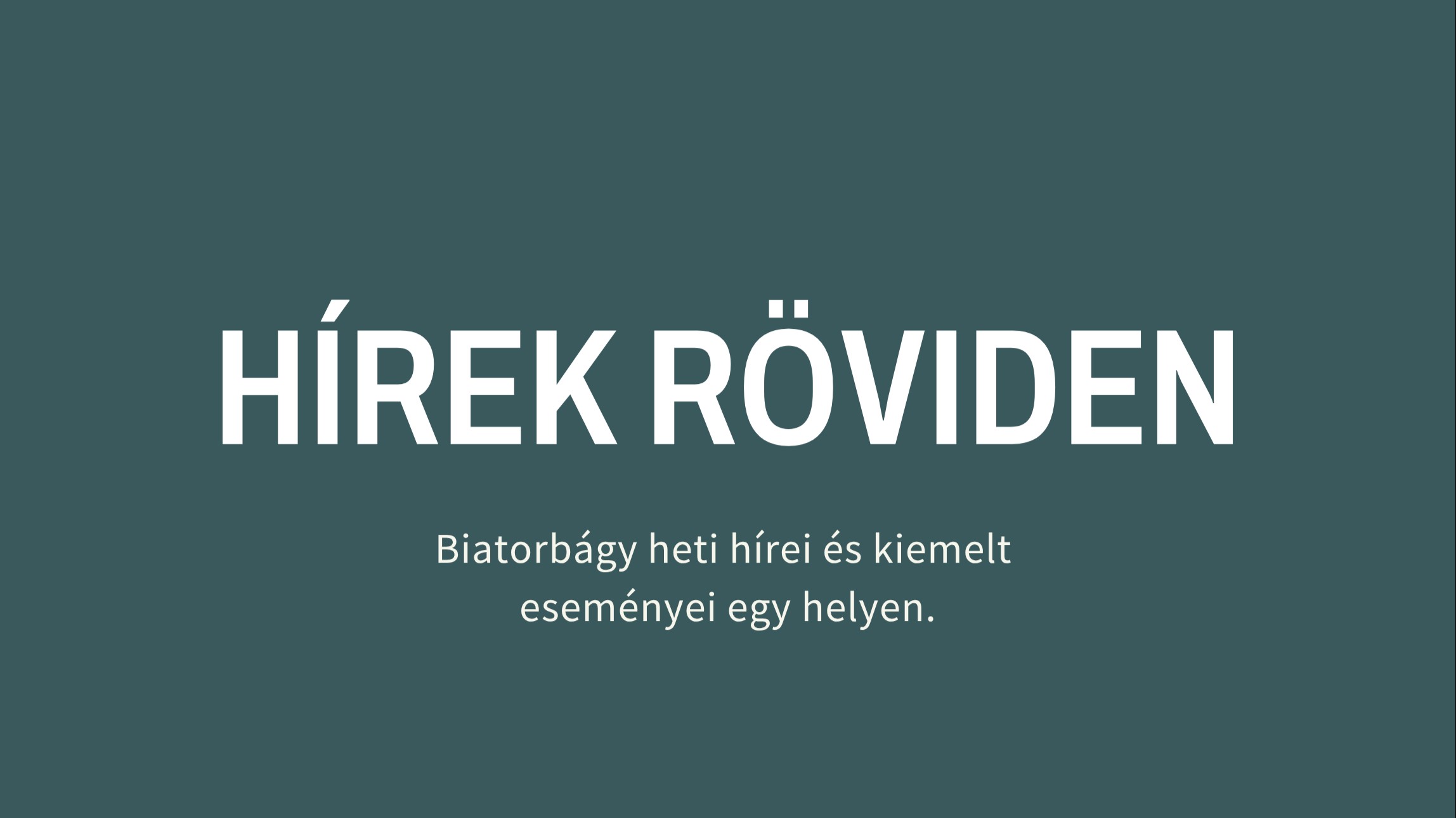 Hírek röviden -  2026.02.09-02.15.