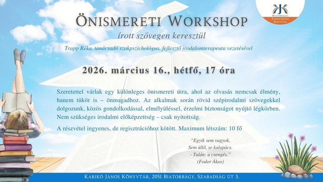 Önismereti workshop a könyvtárban