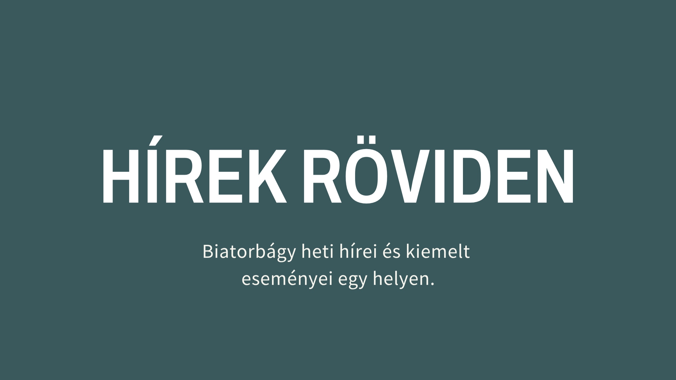 Hírek röviden - 2026.03.16-03.22.