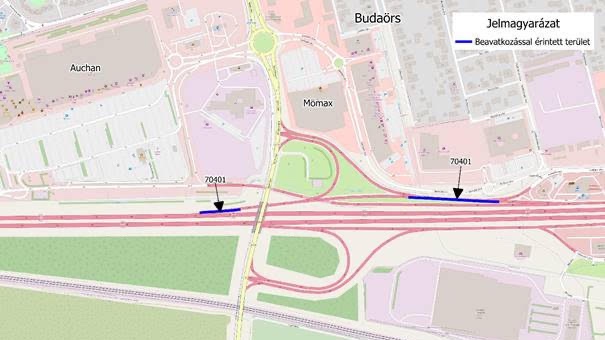 Jövő héten forgalomkorlátozások lesznek az M7-es autópálya budaörsi csomópontjában
