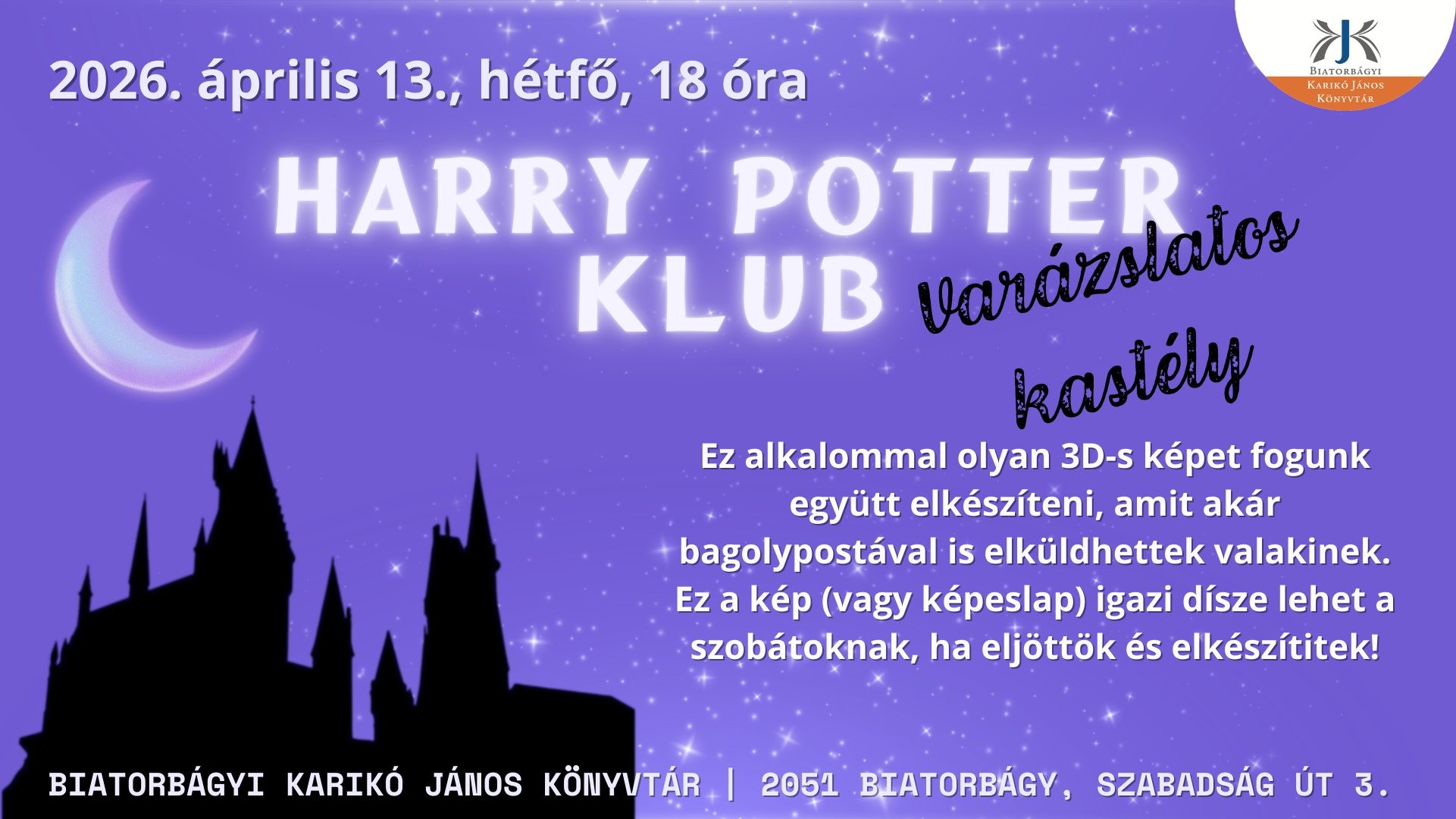 HARRY POTTER KLUB - Varázslatos kastély
