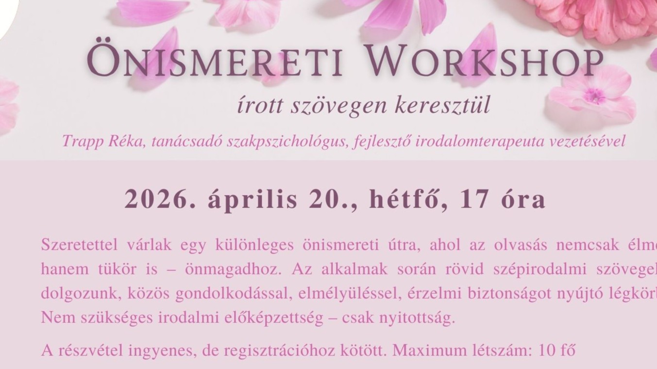 Önismereti workshop írott szövegen keresztül