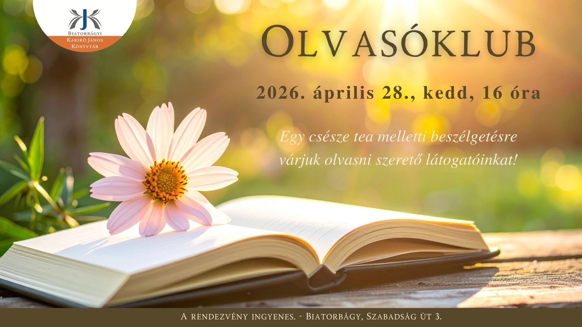 Áprilisi Olvasóklub