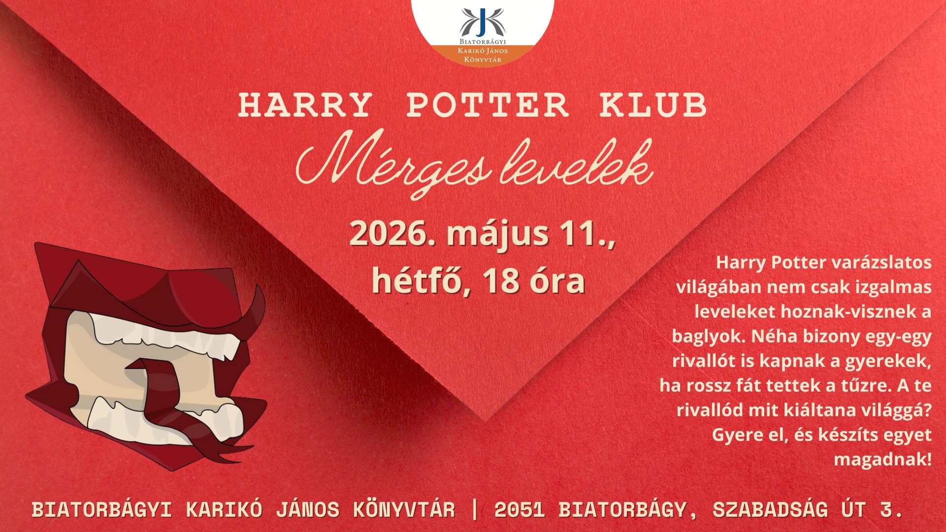 Harry Potter Klub - Mérges levelek