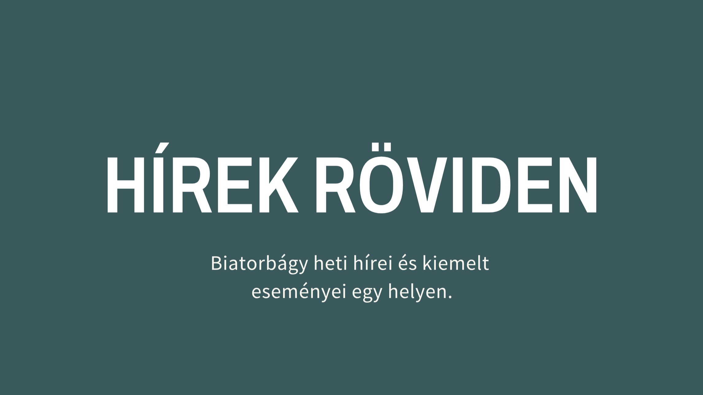 Hírek röviden - 2026.04.06–04.12.