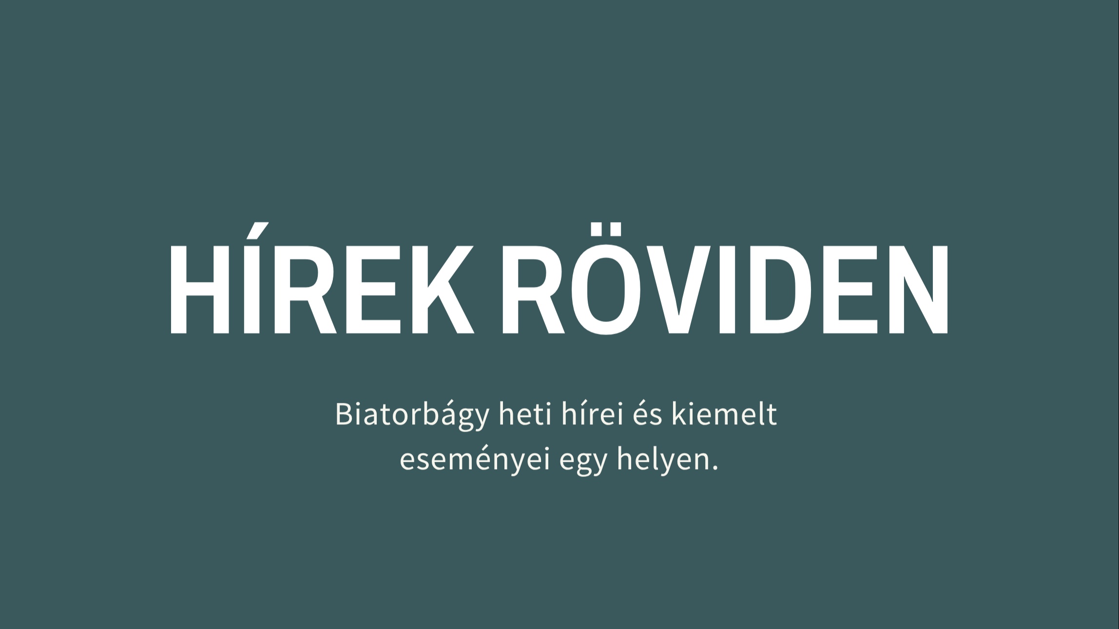 Hírek röviden - 2026.04.13-04.19.