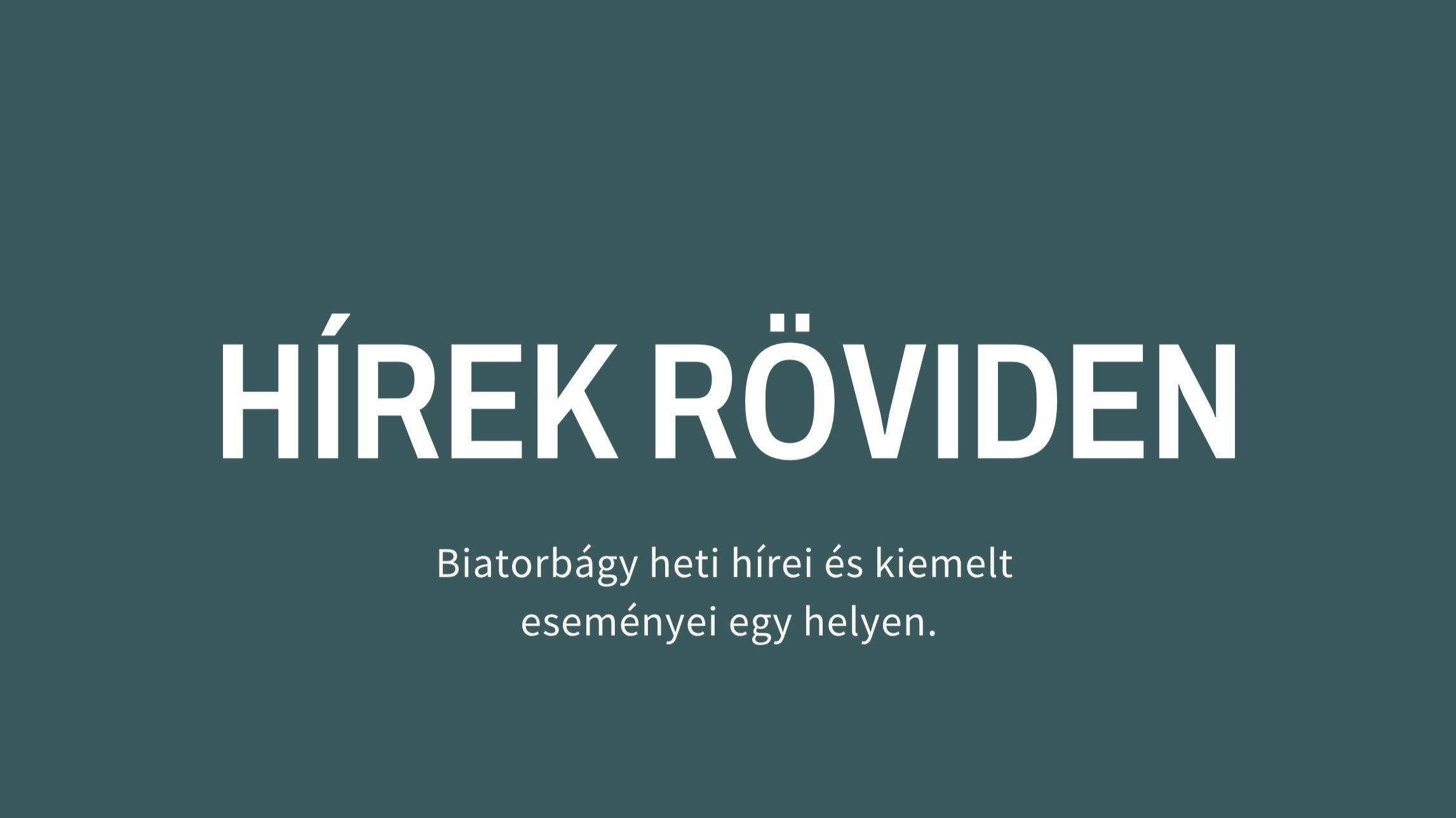 Hírek röviden - 2026.04.20-04.26.