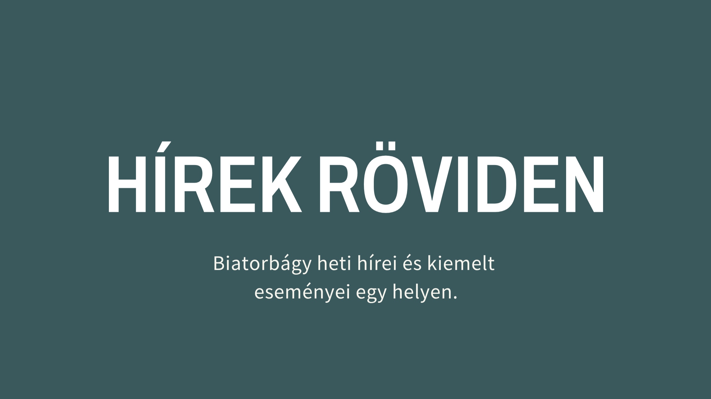 Hírek röviden - 2026.05.04-05.10.