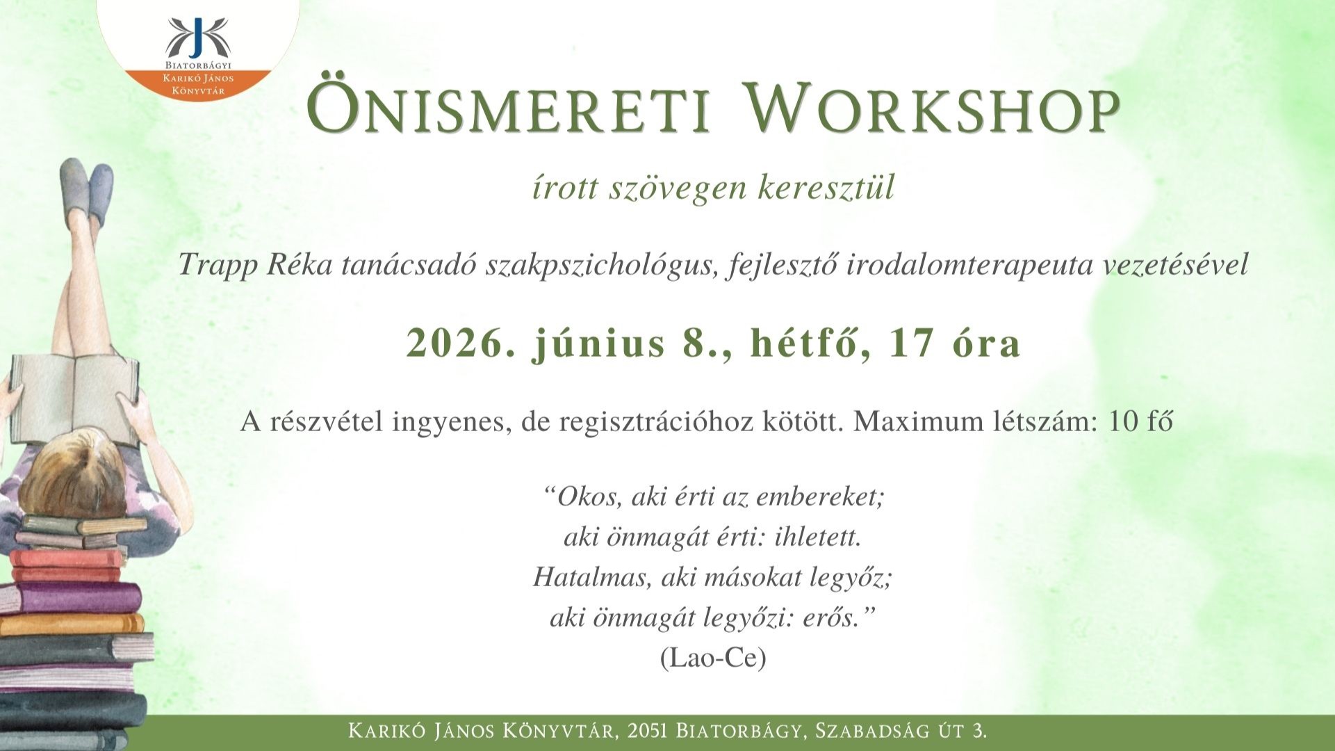 Önismereti workshop írott szövegeken keresztül