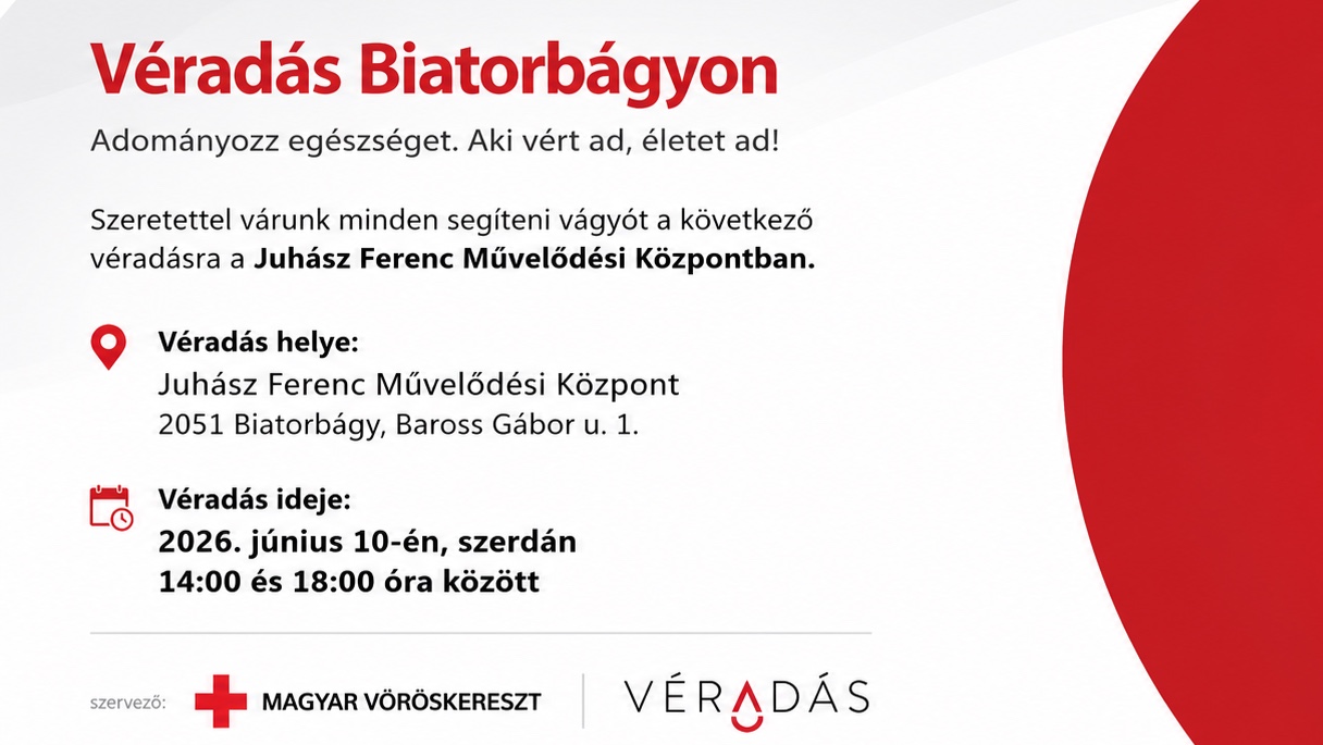Véradás júniusban