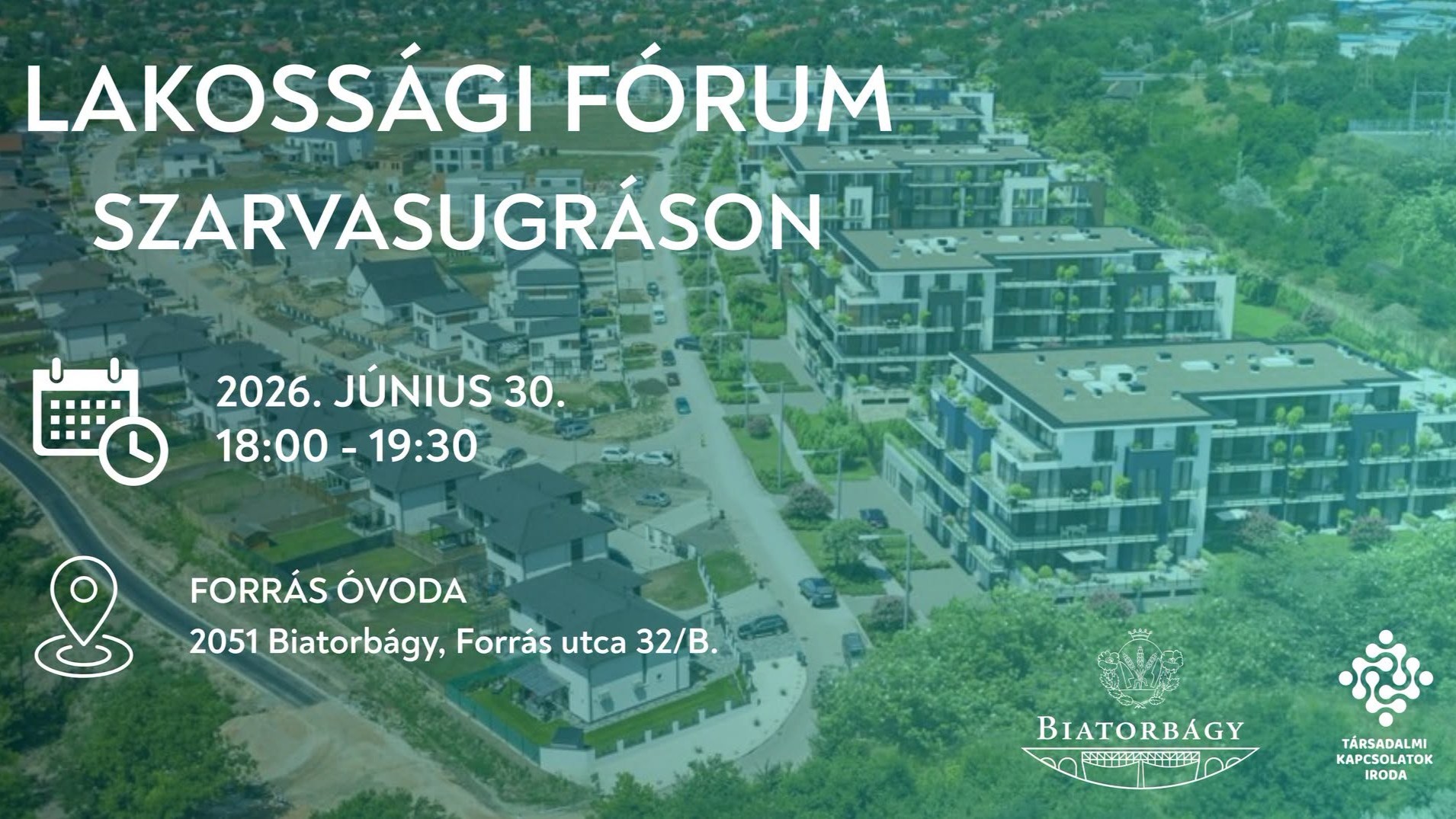 Lakossági fórum - Szarvasugrás lakópark