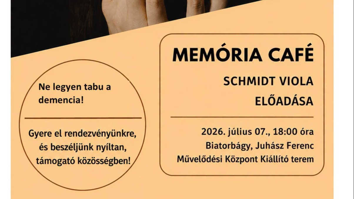 Memória Café - Ne legyen tabu a demencia!