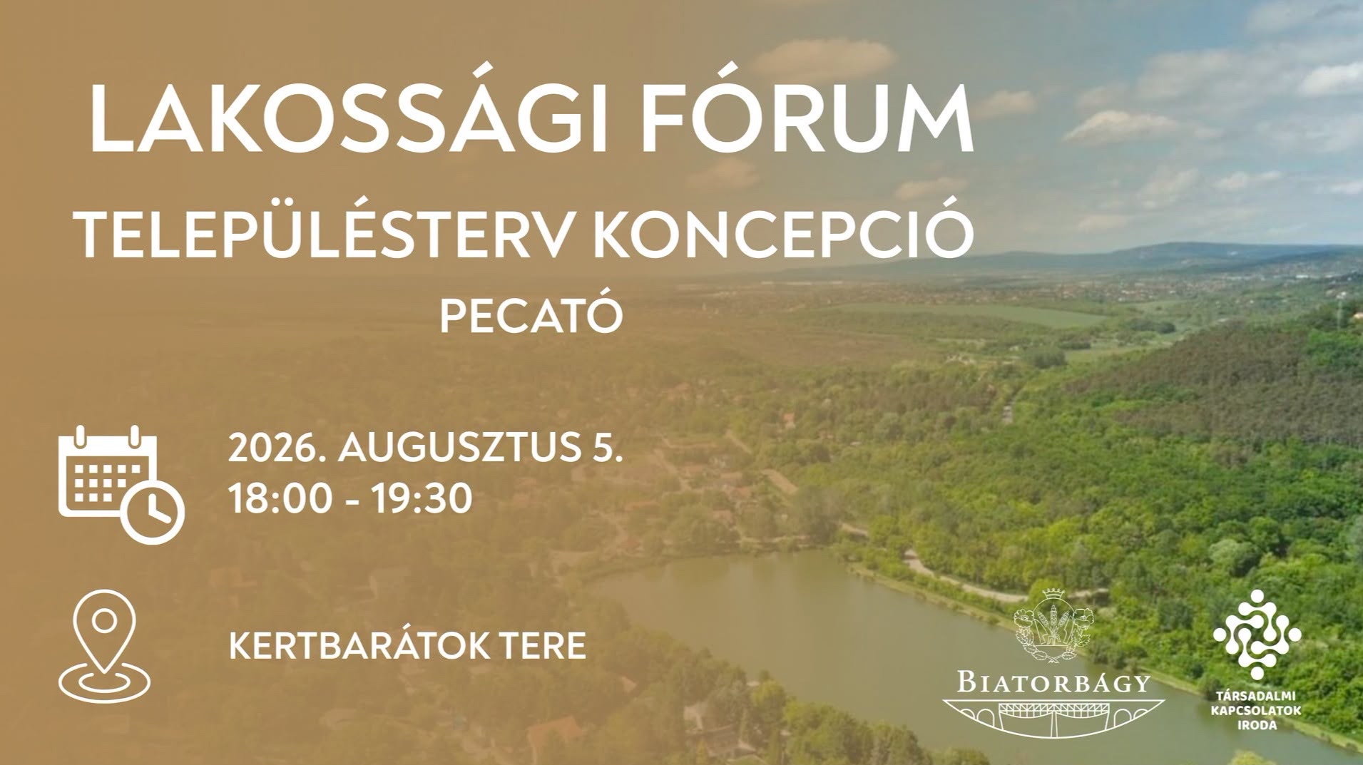 Lakossági fórum a Pecatónál
