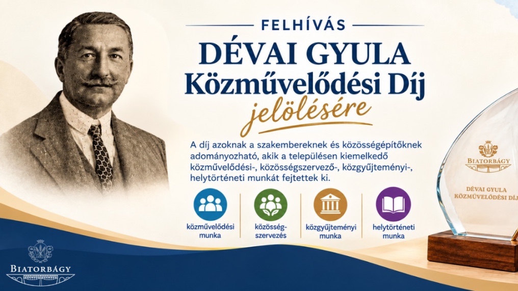 Várják a jelöléseket a Dévai Gyula közművelődési díjra