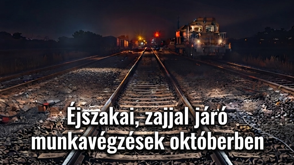 Éjszakai, zajjal járó munkavégzés októberben - a MÁV csoport közleménye