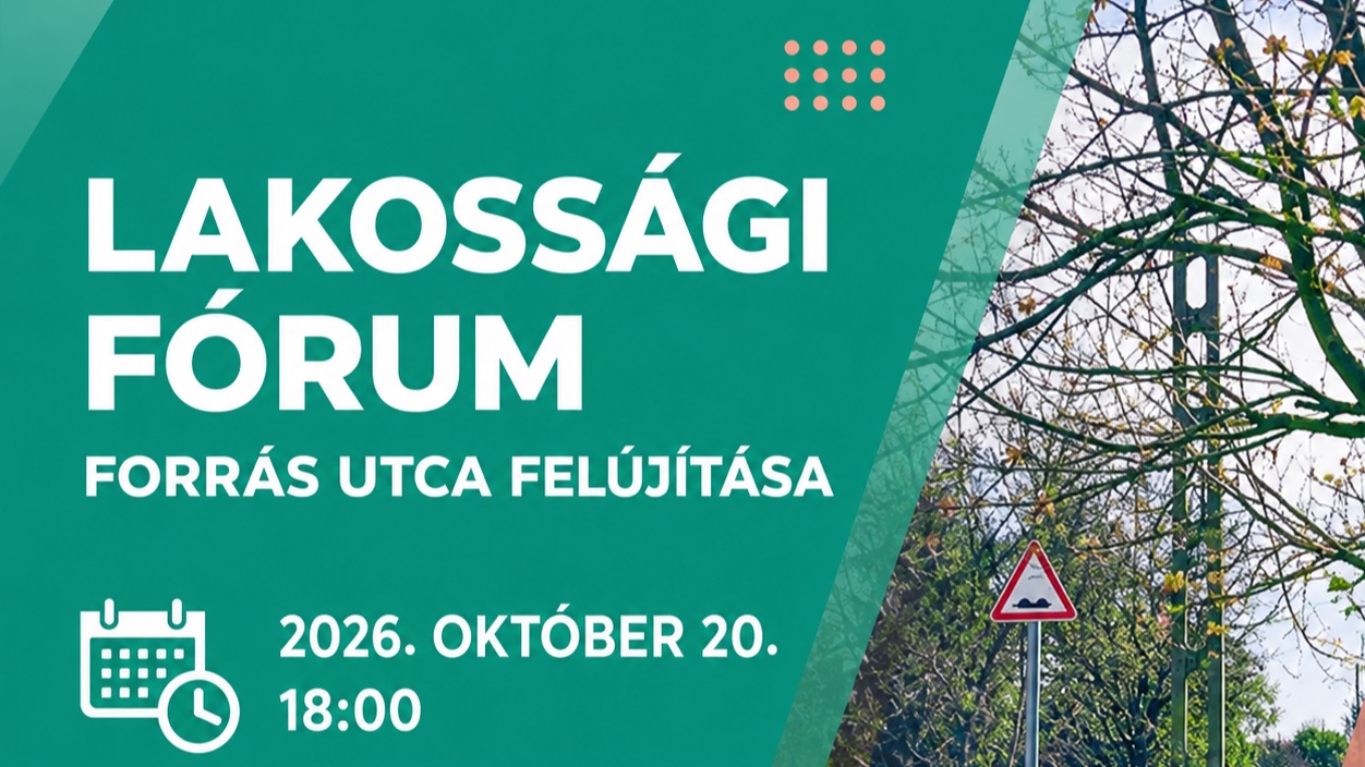Lakossági fórum a Forrás utca felújításáról